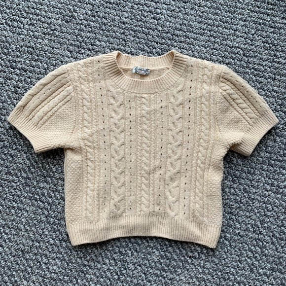 Free People Sweaters - Free People Short Sleeve Sweater